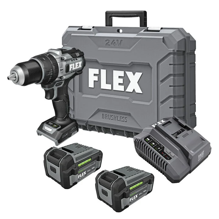 FLEX 1/2 Inch 2-Speed Hammer Drill with Turbo Mode Kit