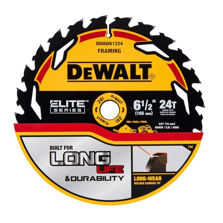 DEWALT Elite Series Blister Circular Saw Blade 6 1/2in 24T, large image number 4