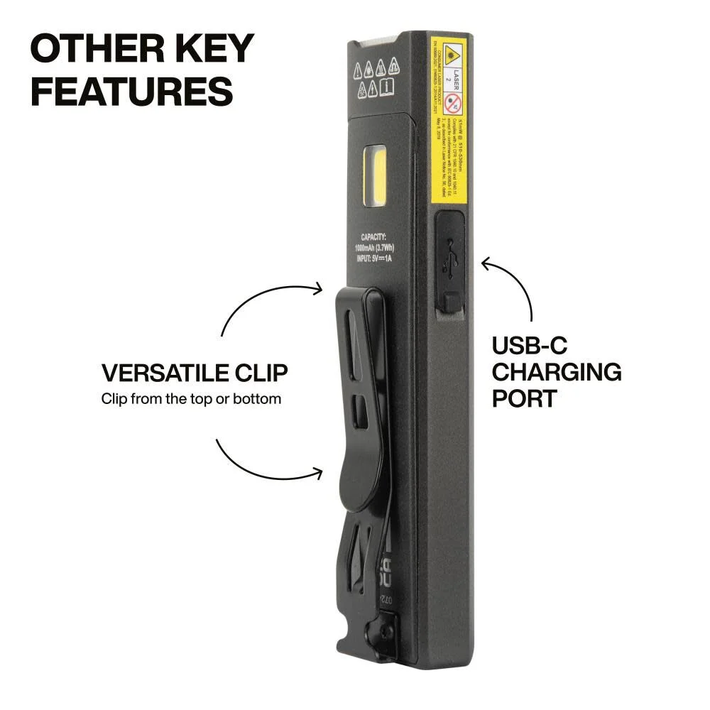 Klein Tools LED Pocket Flashlight with Laser, large image number 3