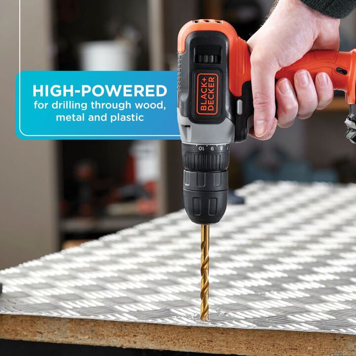 Black and Decker 20V MAX Cordless Drill/Driver Kit, large image number 4