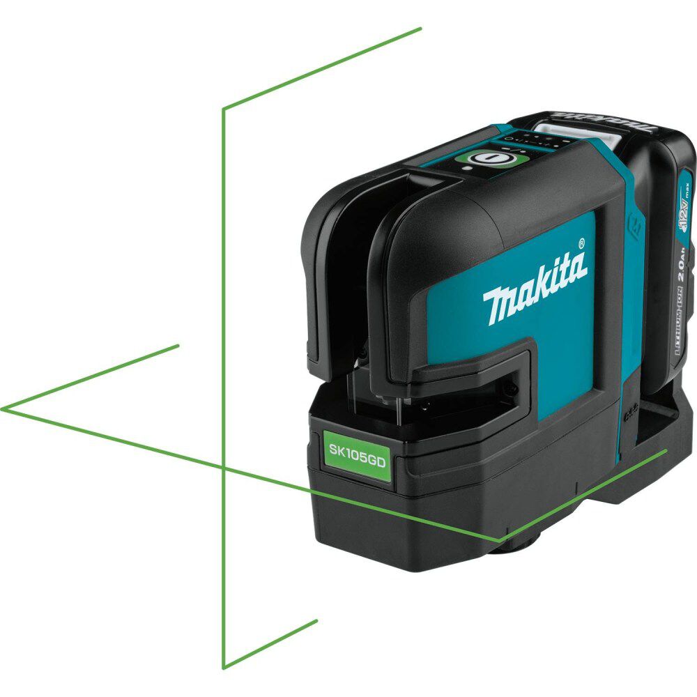 Makita 12V max CXT Self-Leveling Cross-Line Green Beam Laser Kit, large image number 7