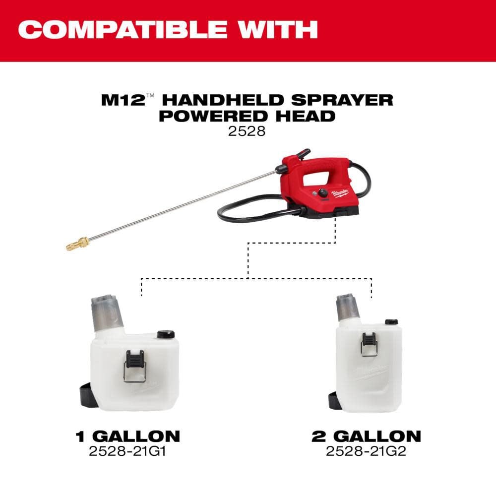 Milwaukee M12 2 Gallon Handheld Sprayer Kit, large image number 6