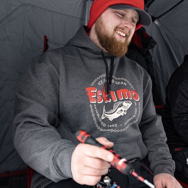 Eskimo Night Bite Hoodie, Unisex, Gray, Large, large image number 1