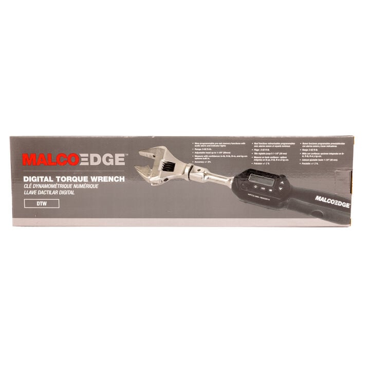 Malco Products MalcoEdge 3-62 Ft-Lb DTW Digital Torque Wrench with Adjustable Head, large image number 8