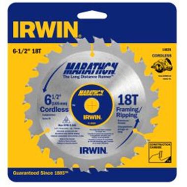 Irwin Marathon 6-1/2 In. 18T Cordless Saw Blade, large image number 0