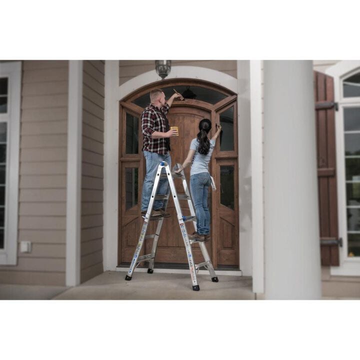 Werner Aluminum 300-lb Telescoping Type Ia Multi-Position Ladder, large image number 14