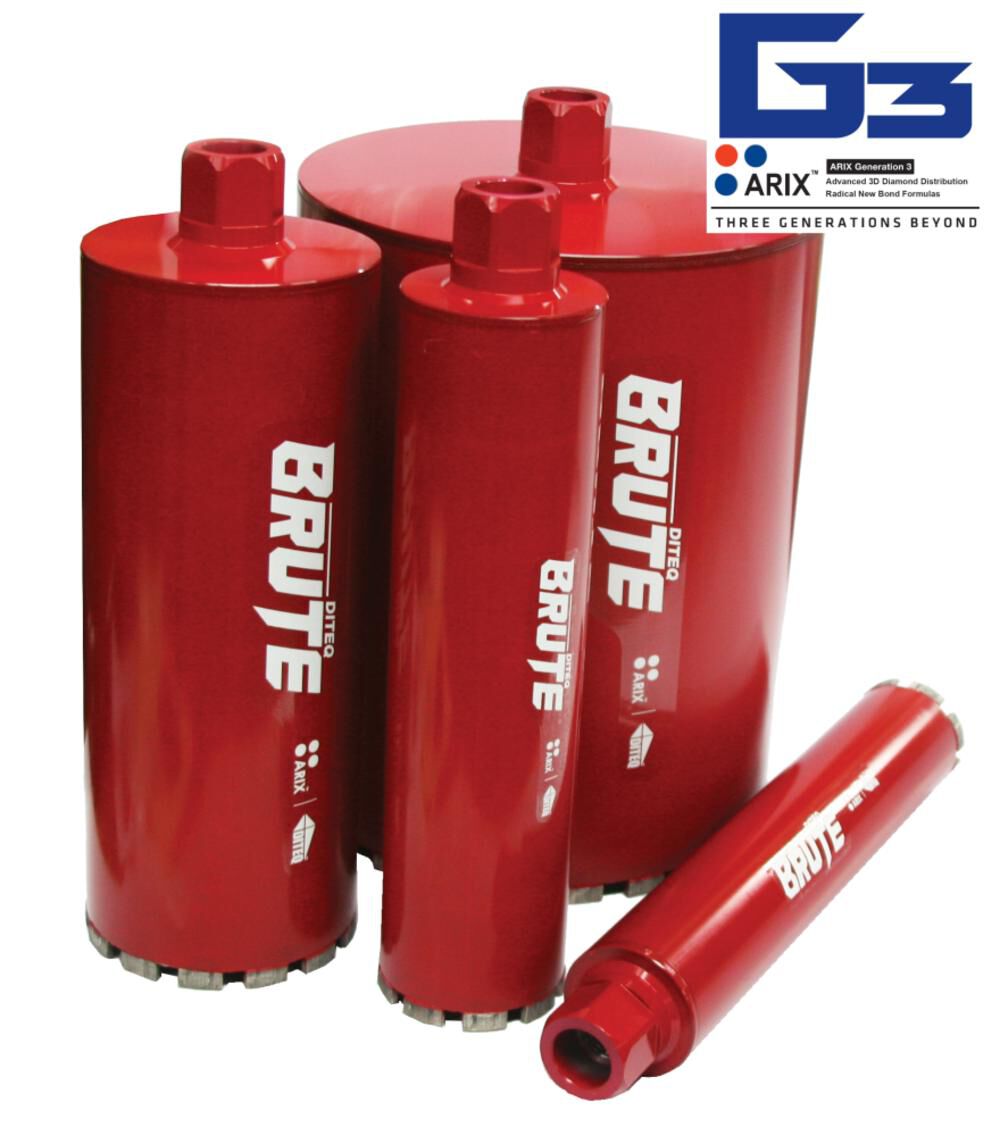 Diteq 4in Brute Wet Only Concrete Core Bits – D34307