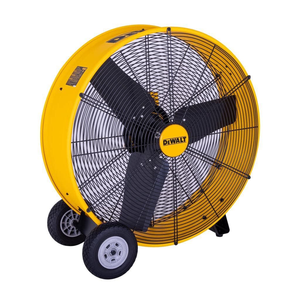 DEWALT 30 Inch 8000 CFM Drum Fan with 12 Ft Cord, large image number 7