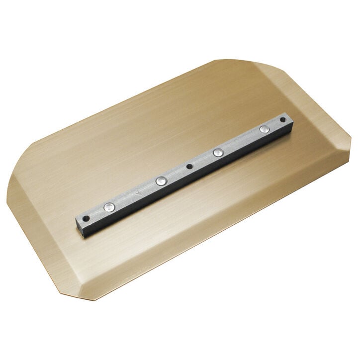 Kraft Tool Co 8 Inch x 14 Inch ProForm Heavy Duty Gold Power Trowel Combination Blade, large image number 0