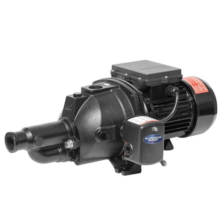Superior Pump 1/2 HP Cast Iron Convertible Jet Pump, large image number 6