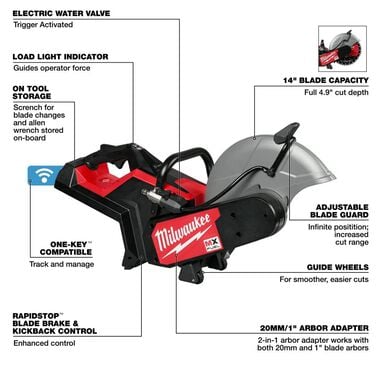 Milwaukee MX FUEL 14 in Cut-Off Saw with RAPIDSTOP Brake (Bare Tool), large image number 6
