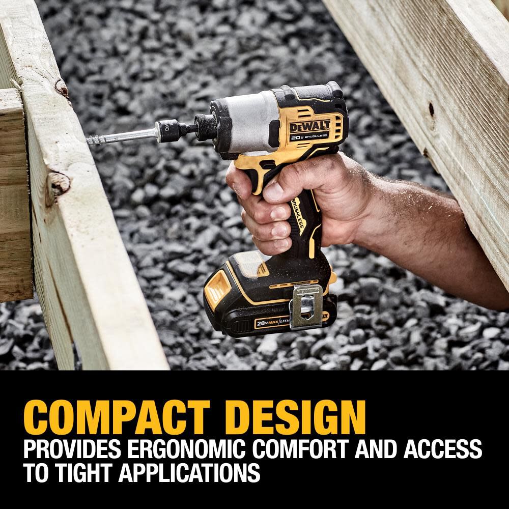 DEWALT 20V MAX 1/4in Impact Driver Kit Brushless Cordless Sansujyuku sansujyuku.com