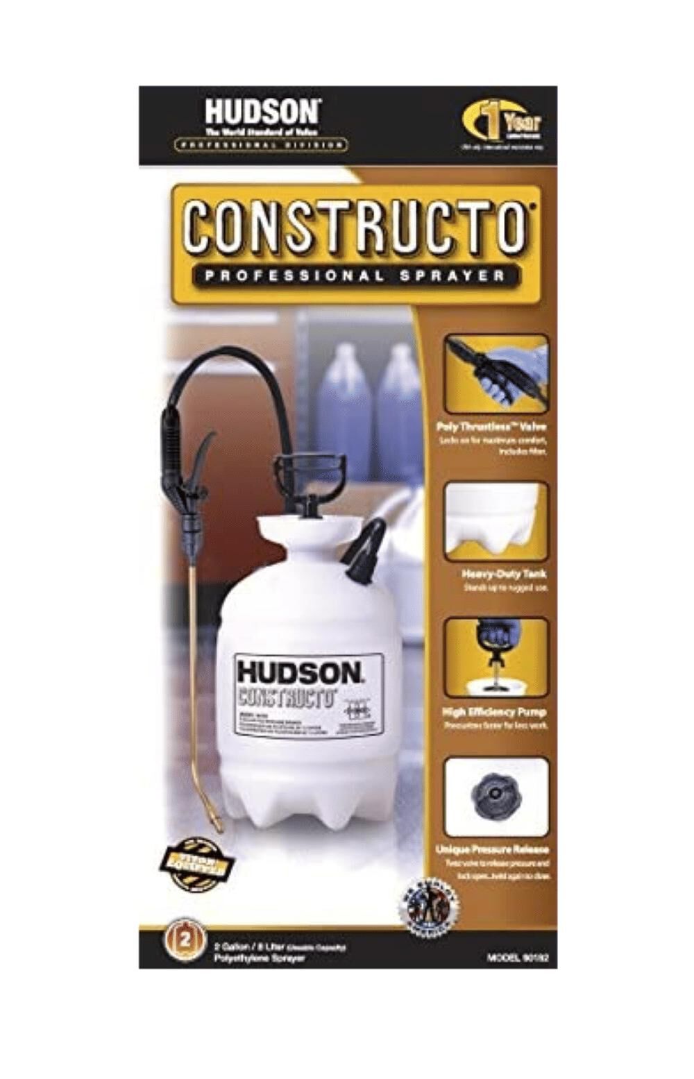 Hudson Constructo Construction Sprayer 2 Gallon, large image number 2