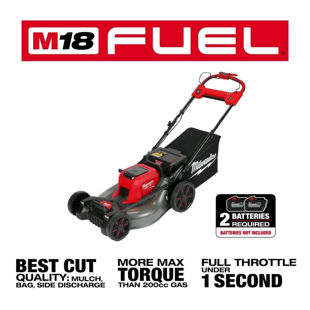 Milwaukee M18 FUEL 21 Inch Self-Propelled Dual Battery Mower (Bare Tool), large image number 2