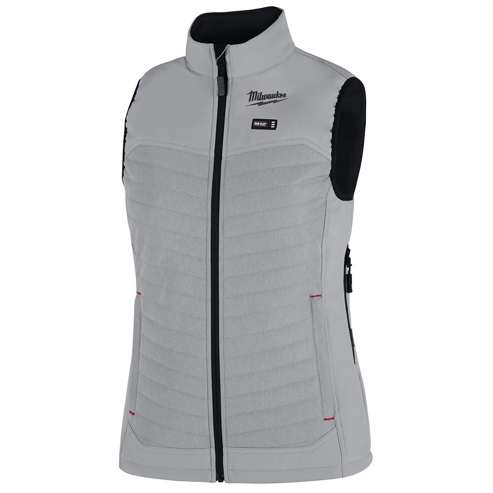 Milwaukee M12 Womens Heated AXIS Vest Kit, Gray, Size 2XL – F300G-212X