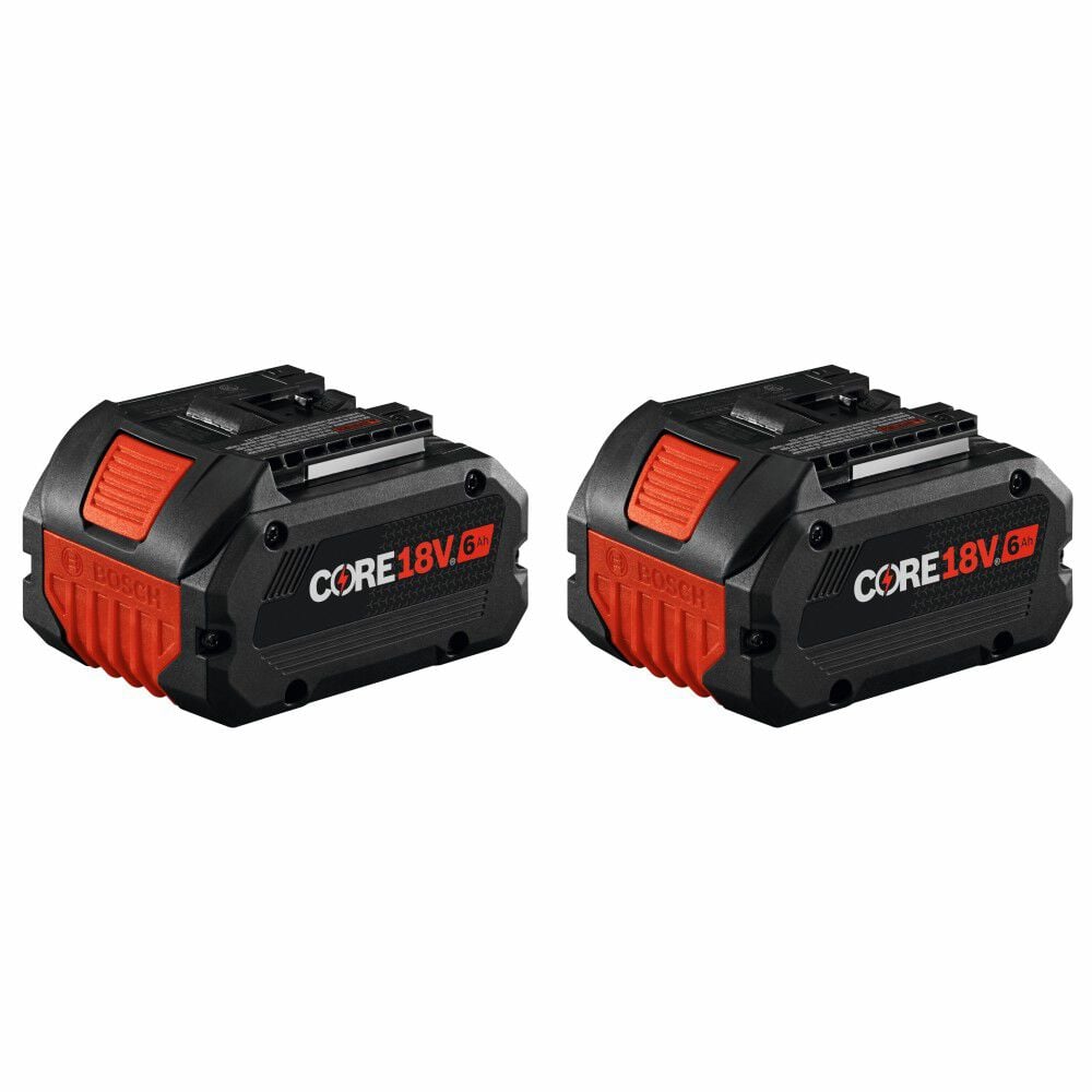 Bosch CORE18V 18V 6Ah Lithium Ion Power Tool Battery Pack with Fuel Indicator (2 pack), large image number 1
