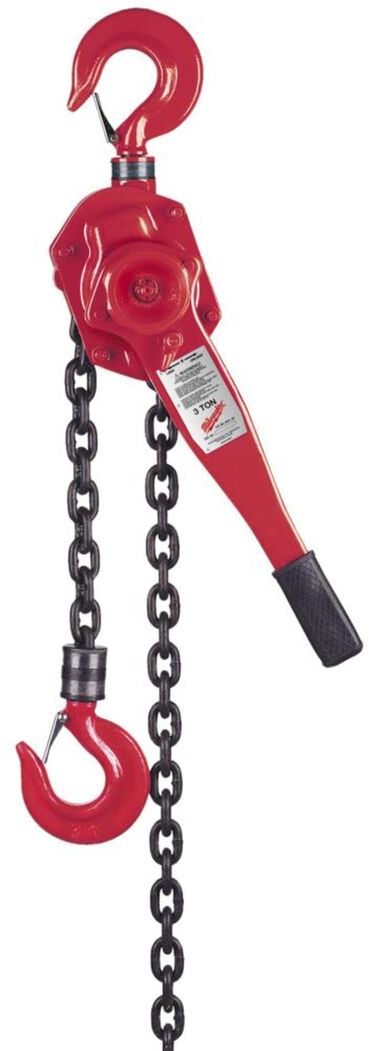 Milwaukee 3 Ton 5 Ft. Lift Lever Chain Hoist