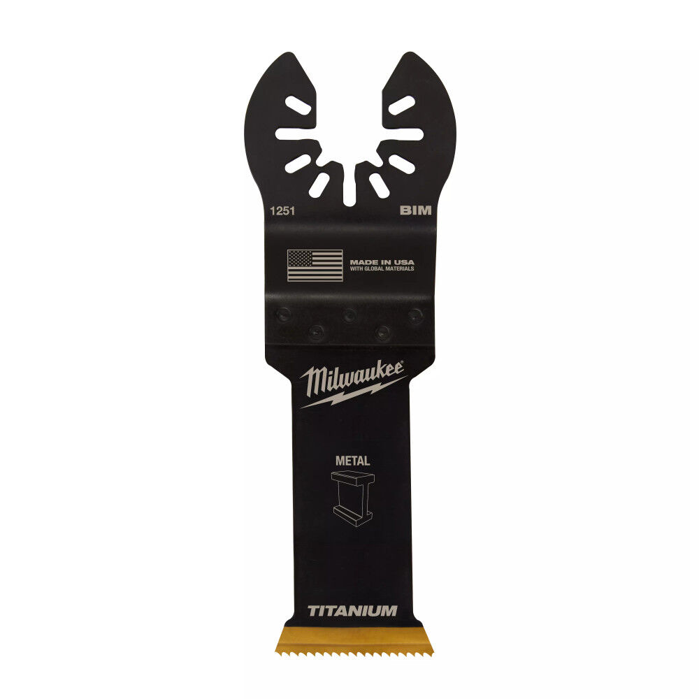 Milwaukee OPEN-LOK 1-1/8inch TITANIUM ENHANCED BI-METAL METAL BLADE 1PK, large image number 1