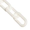 Mr Chain 2 In. (#8 51mm) x 500 Ft. White Plastic Barrier Chain, small