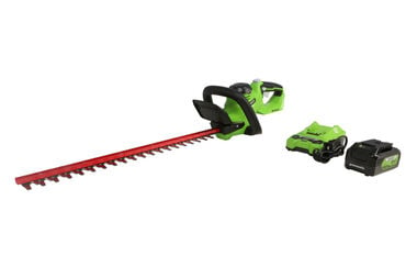 Greenworks 24V 22in Hedge Trimmer with 4Ah Battery & Charger Kit