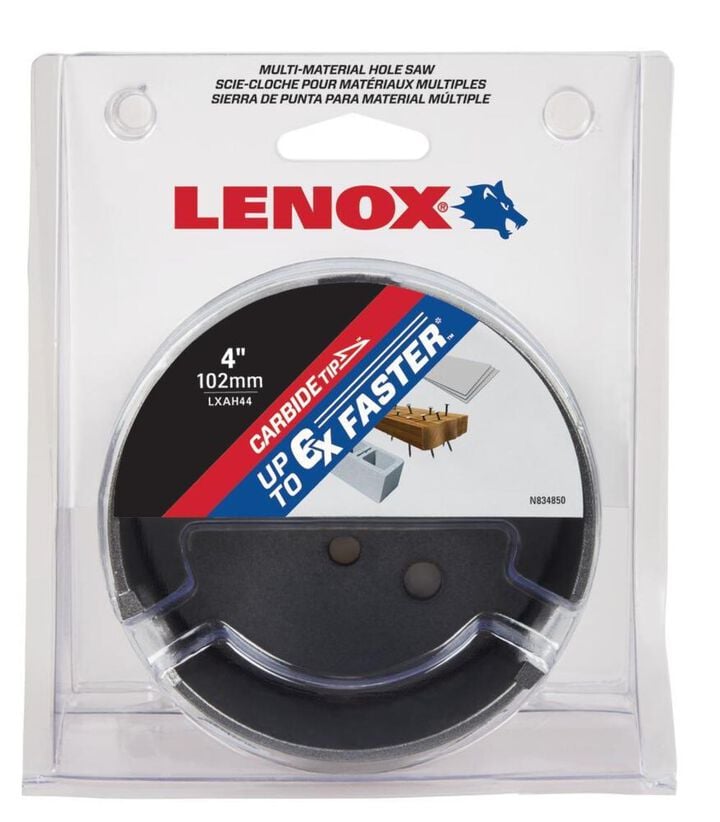 Lenox 4in (102MM) MM CARBIDE HOLE SAW, large image number 2