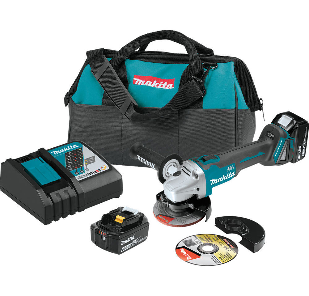 Makita Promotional 18V LXT Brushless Cut-Off Angle Grinder Kit 4-1/2 / 5in, large image number 1
