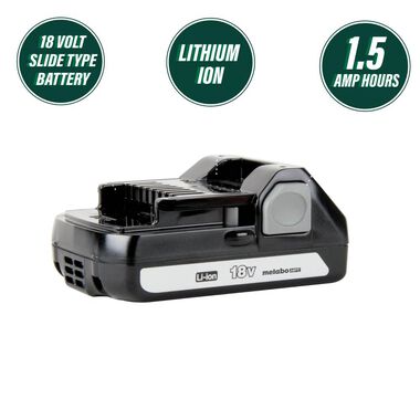 Metabo HPT 18-Volt Compact 3.0-Amp Hour Lithium Ion Battery, large image number 1