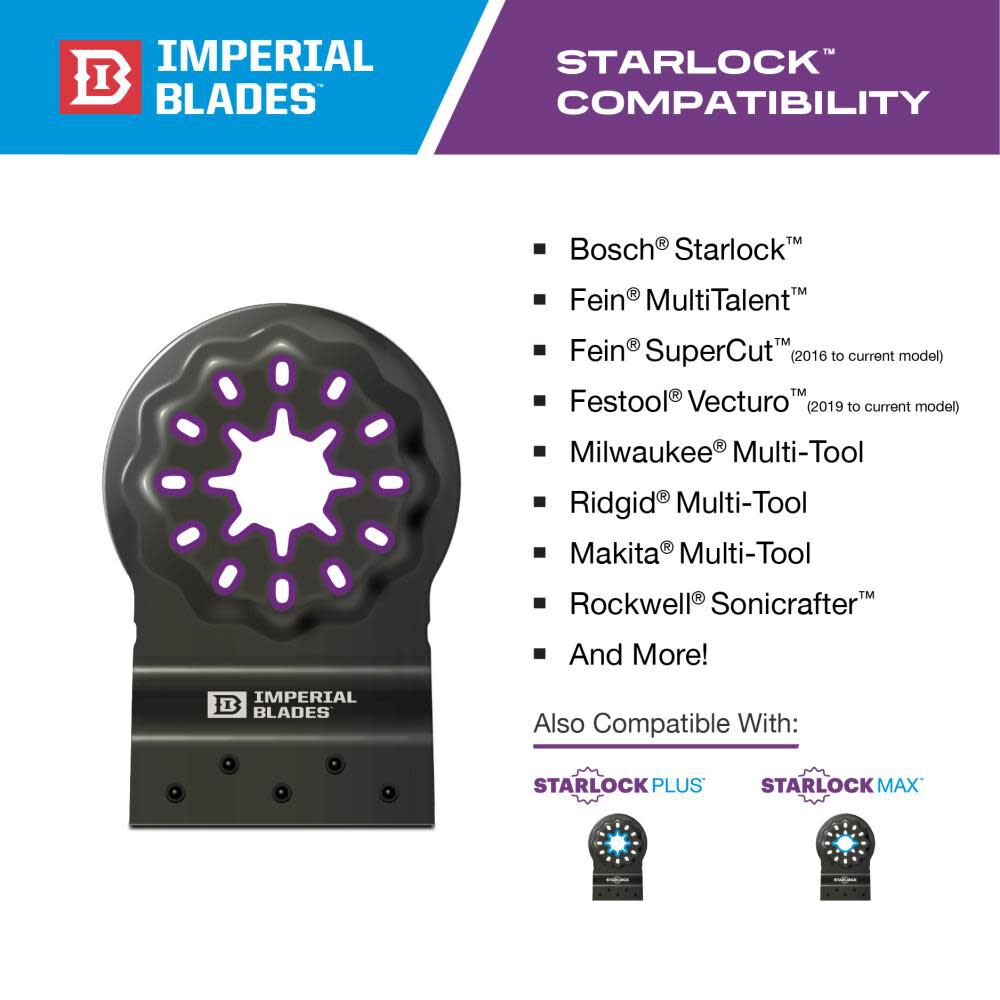 Imperial Blades Starlock 3in Diamond Grit Segment Blade 1pc, large image number 3