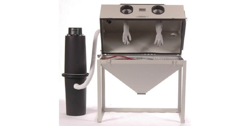 Cyclone 110VAC Top and Side Opening Floor Standing Abrasive Sand Blast Cabinet, large image number 2