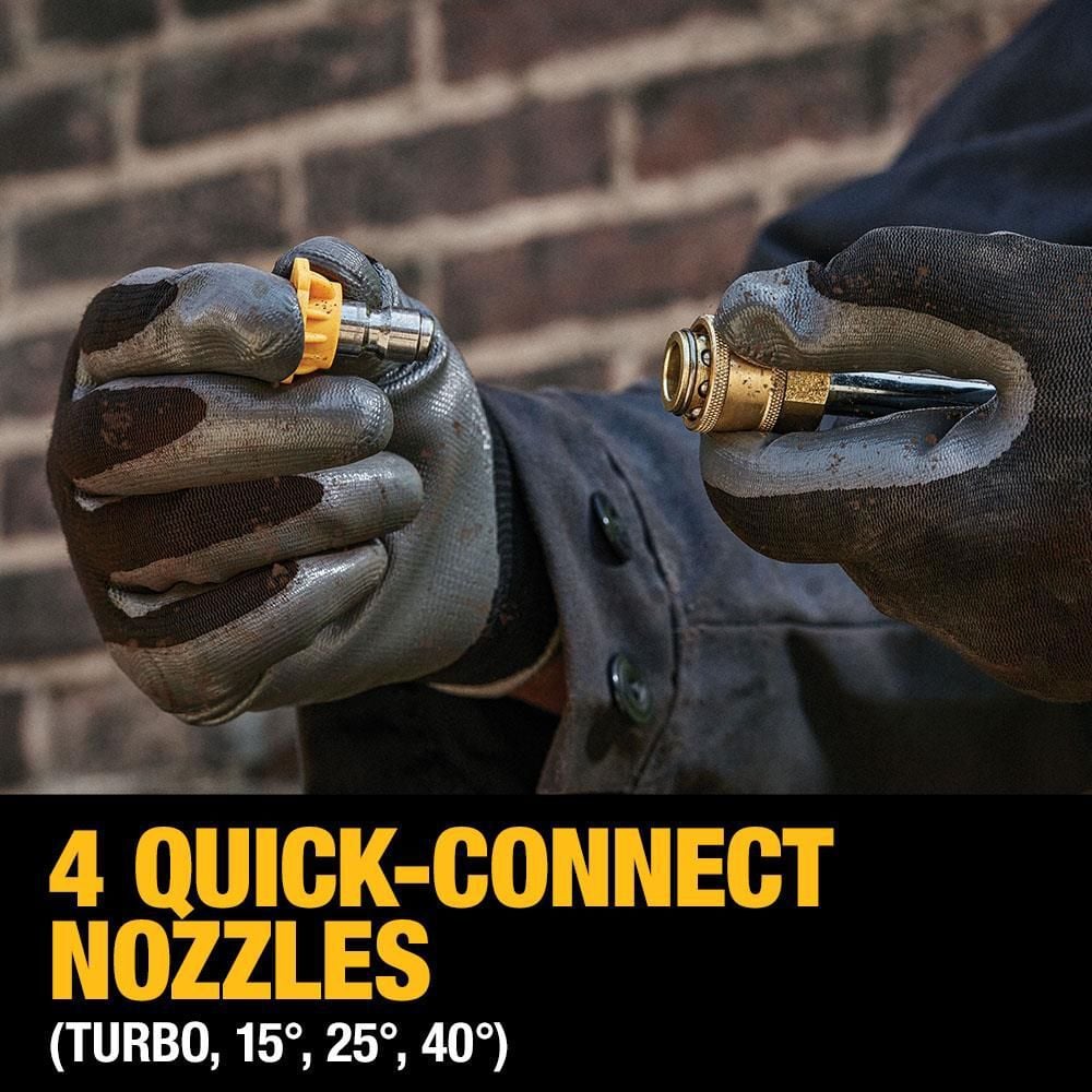 DEWALT 20V Max 550 PSI 1.0 GPM Battery Powered Cold Water Power Cleaner with 4 Spray Nozzles 5.0Ah Kit, large image number 18