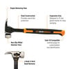 GEARWRENCH 32 Oz Multi-Function Steel Lineman Hammer, small image number 2