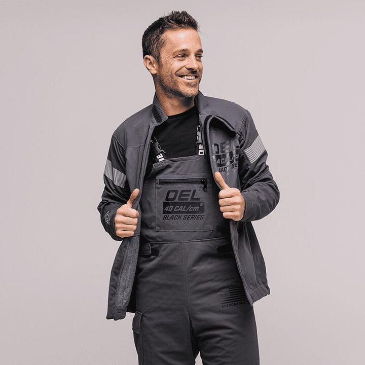 OEL 40 Cal Arc Flash Jacket and Bib Overall Kit Mens, large image number 5