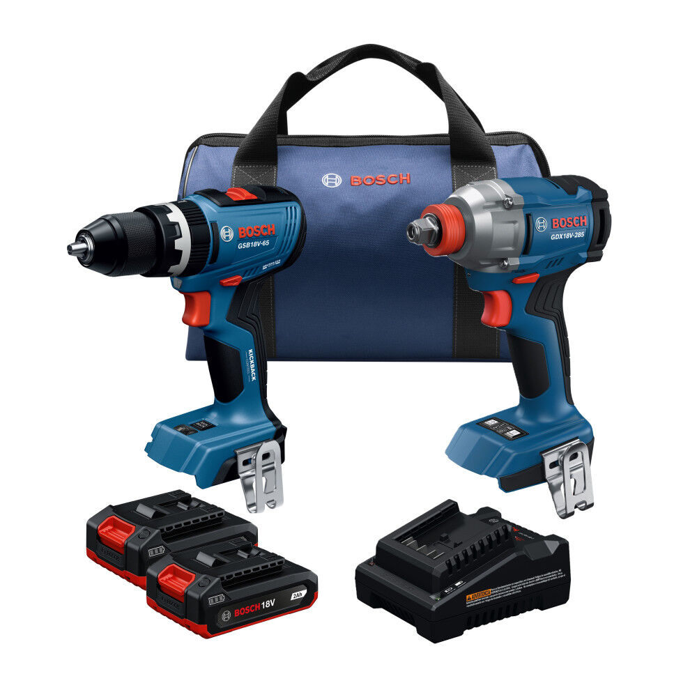 Bosch 18V Impact Wrench & Drill Driver Combo Kit, large image number 1