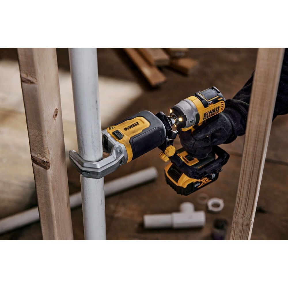 DEWALT PVC/PEX Pipe Cutter Attachment & Pinch Clamp Attachment Bundle, large image number 5