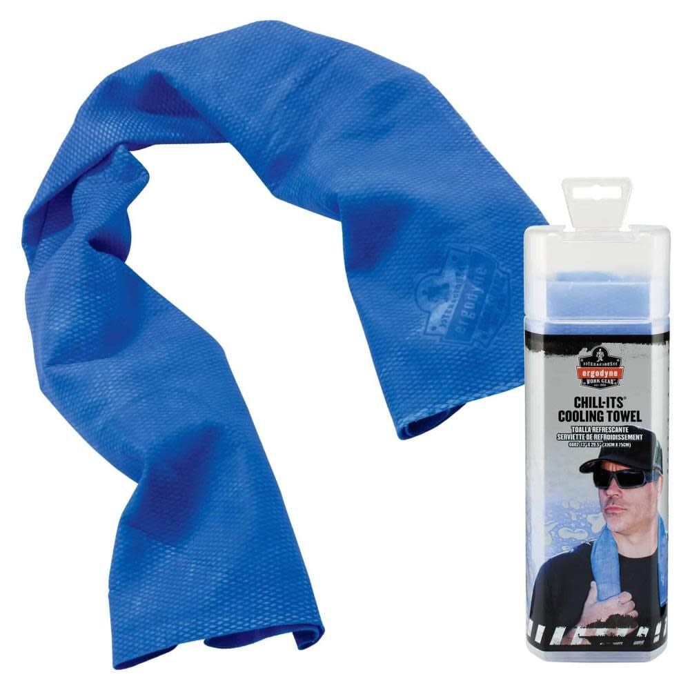 Ergodyne Chill Its 6602 Evaporative Cooling Towel Blue 50 Pieces – 12410