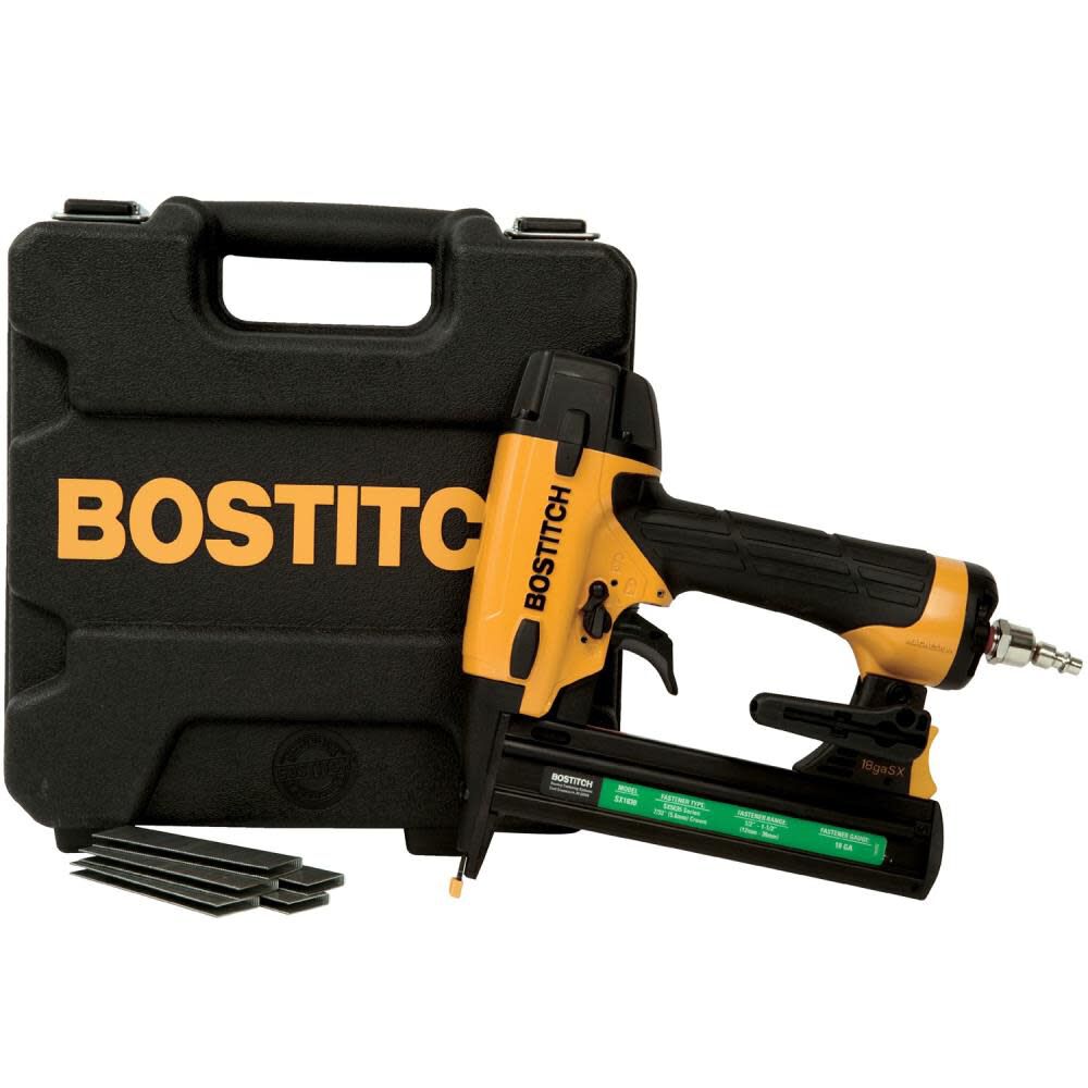Bostitch 11/2 In. 18 GA Narrow Crown Finish Stapler SX1838K Acme Tools