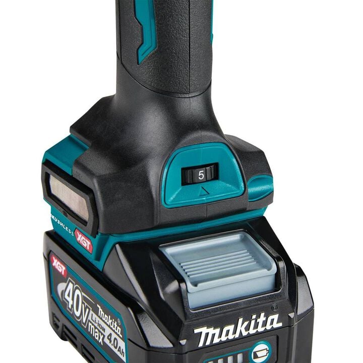 Makita 40V Max XGT Cordless 1/4 Inch Paddle Switch Variable Speed Die Grinder with Electric Brake (Bare Tool), large image number 8