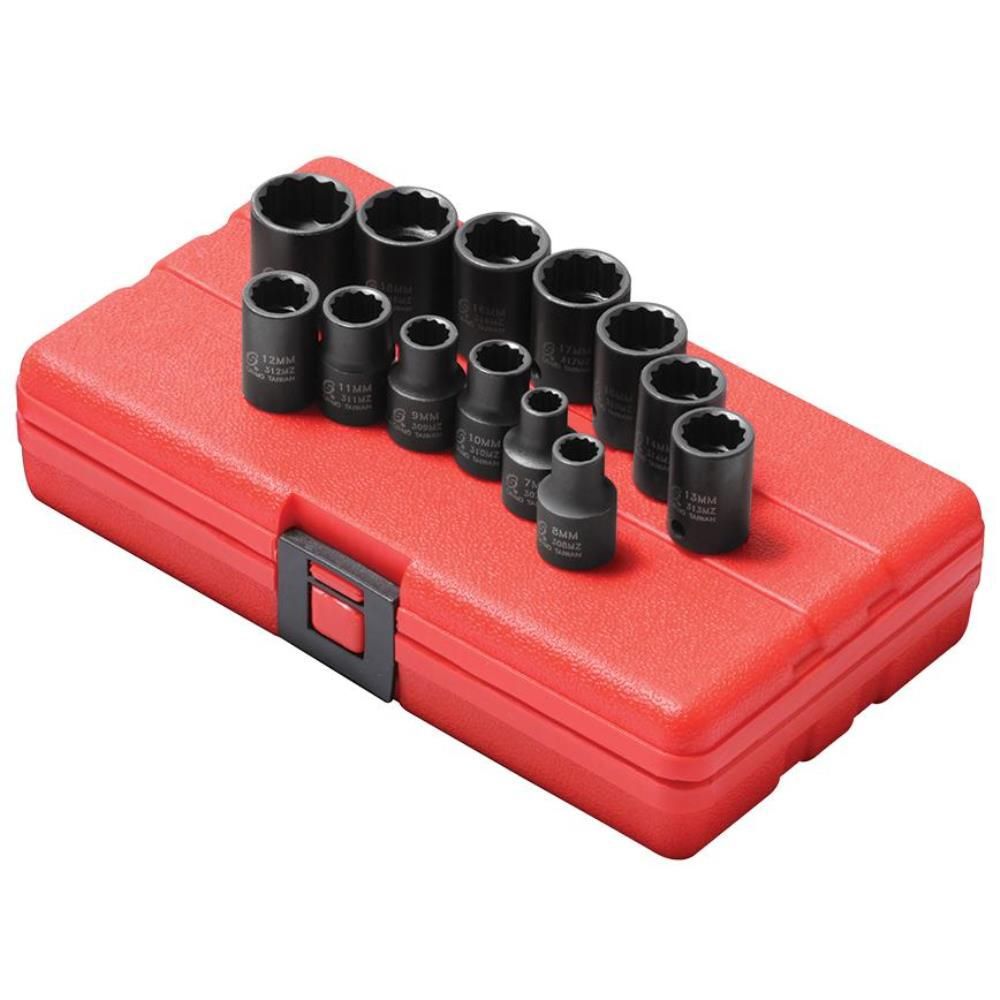 Sunex 13 pc. 3/8 In. DR 12PT Metric Impact Set, large image number 2