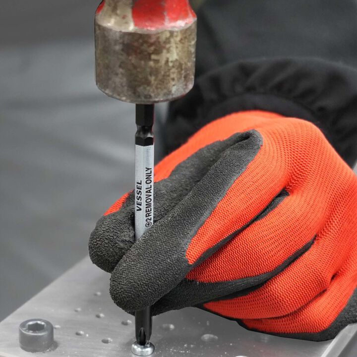 VESSEL Impact and Out Screwdriver Bit Set for Damaged Screw Removal 8-Pieces, large image number 7