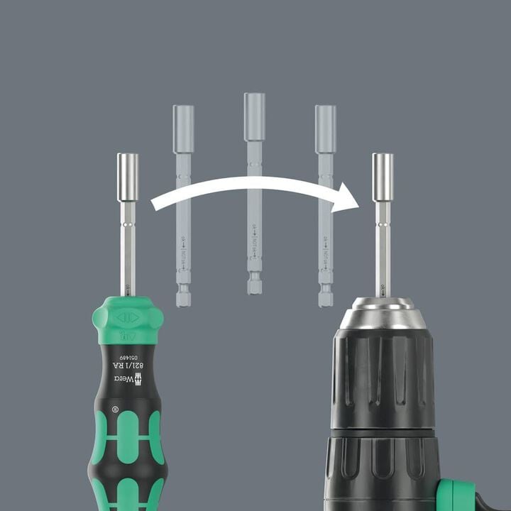 Wera Tools Kompakt 28 RA 1 Kraftform Screwdriver Bit Set with Pouch, 6 Pieces, large image number 5