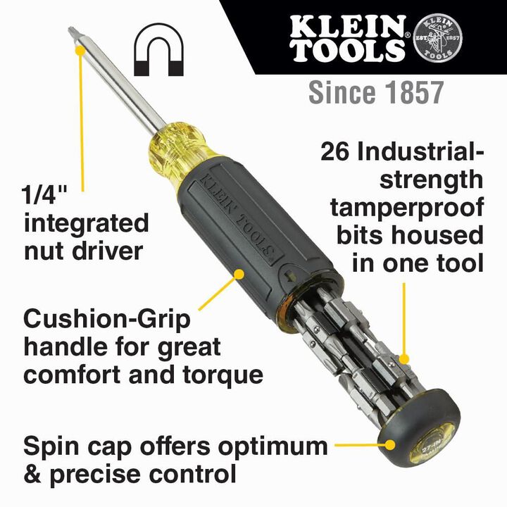 Klein Tools 27-in-1 Tamperproof Screwdriver, large image number 1