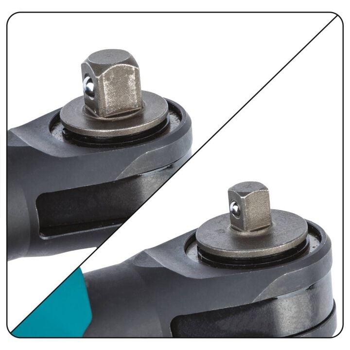 Makita 12V max CXT 3/8in & 1/4in Sq Drive Ratchet (Bare Tool), large image number 3