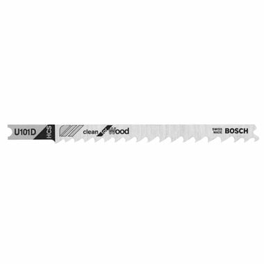 Bosch Jig Saw Blades 5pc 4in 6 TPI Clean for Wood U shank, large image number 0