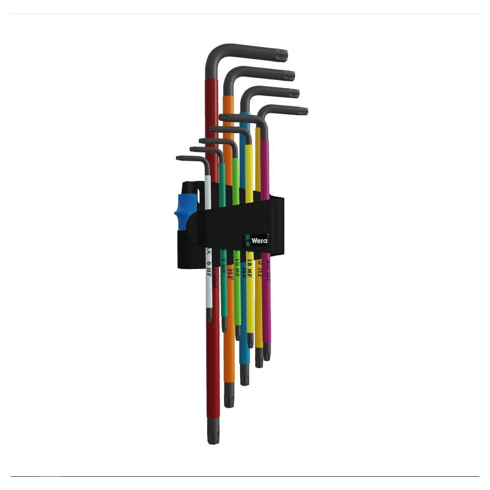 Wera Tools Metric BlackLaser 967/9 TX XL Multicolor HF 1 L-Key Set - 05024470001