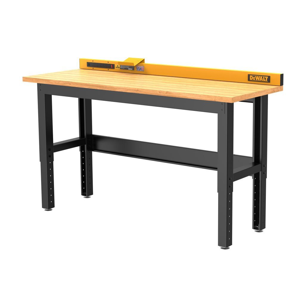 DEWALT 6 ft Workbench With Butcher Block Wood Top DWST27201