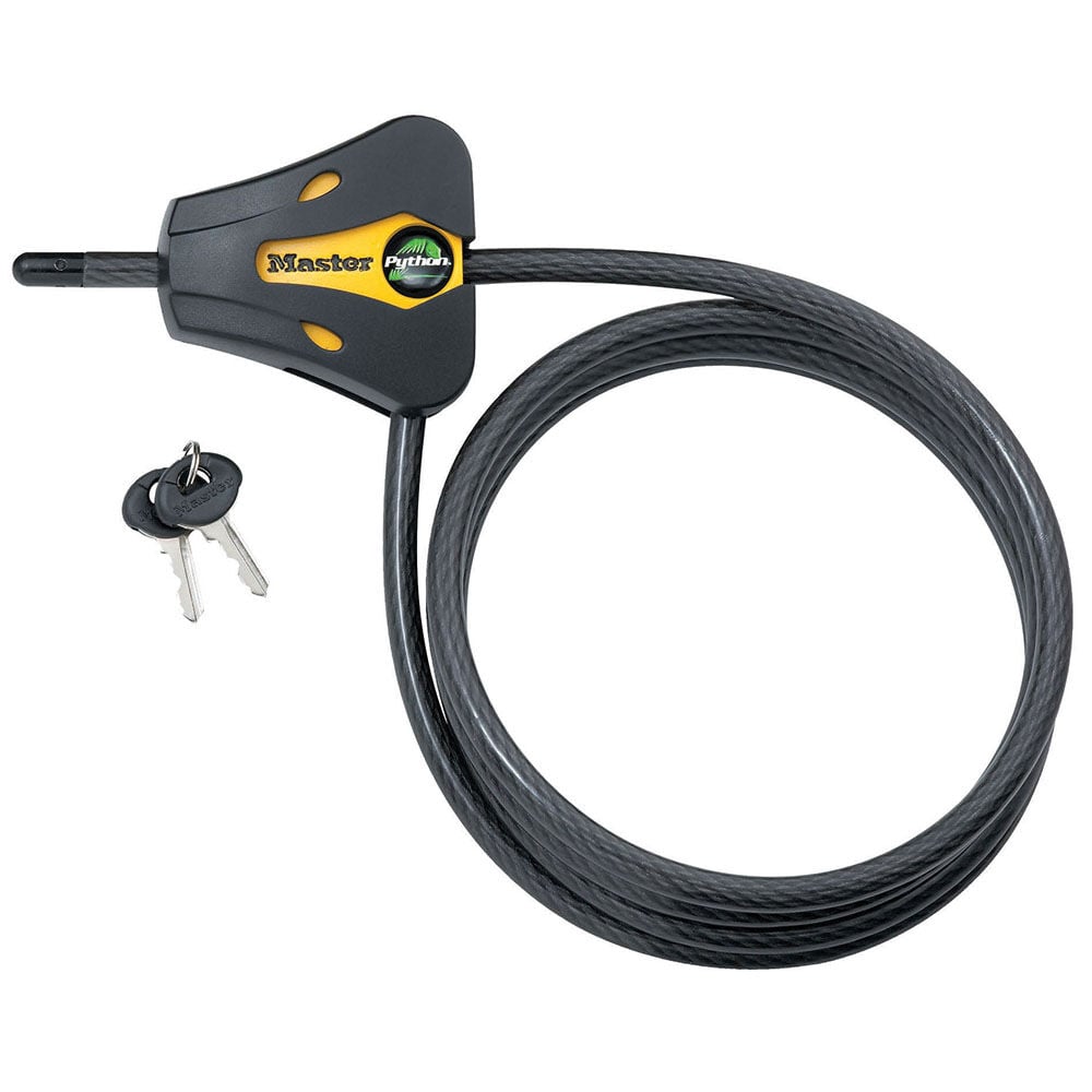 Master Lock Python Locking Cable 5/16 x 72in Yellow & Black – 8419DPF