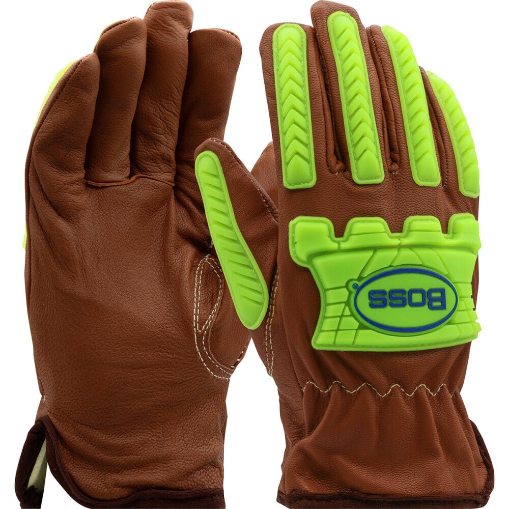 Protective Industrial Products Boss Xtreme TPR Goatskin Driver Gloves Large, large image number 1