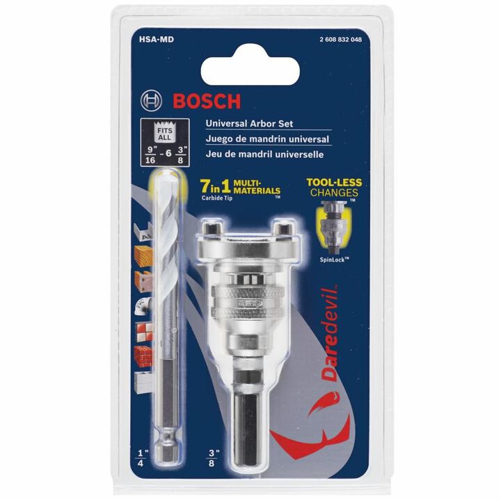Bosch Daredevil Arbor with Daredevil Multi-Material Pilot Bit, large image number 2