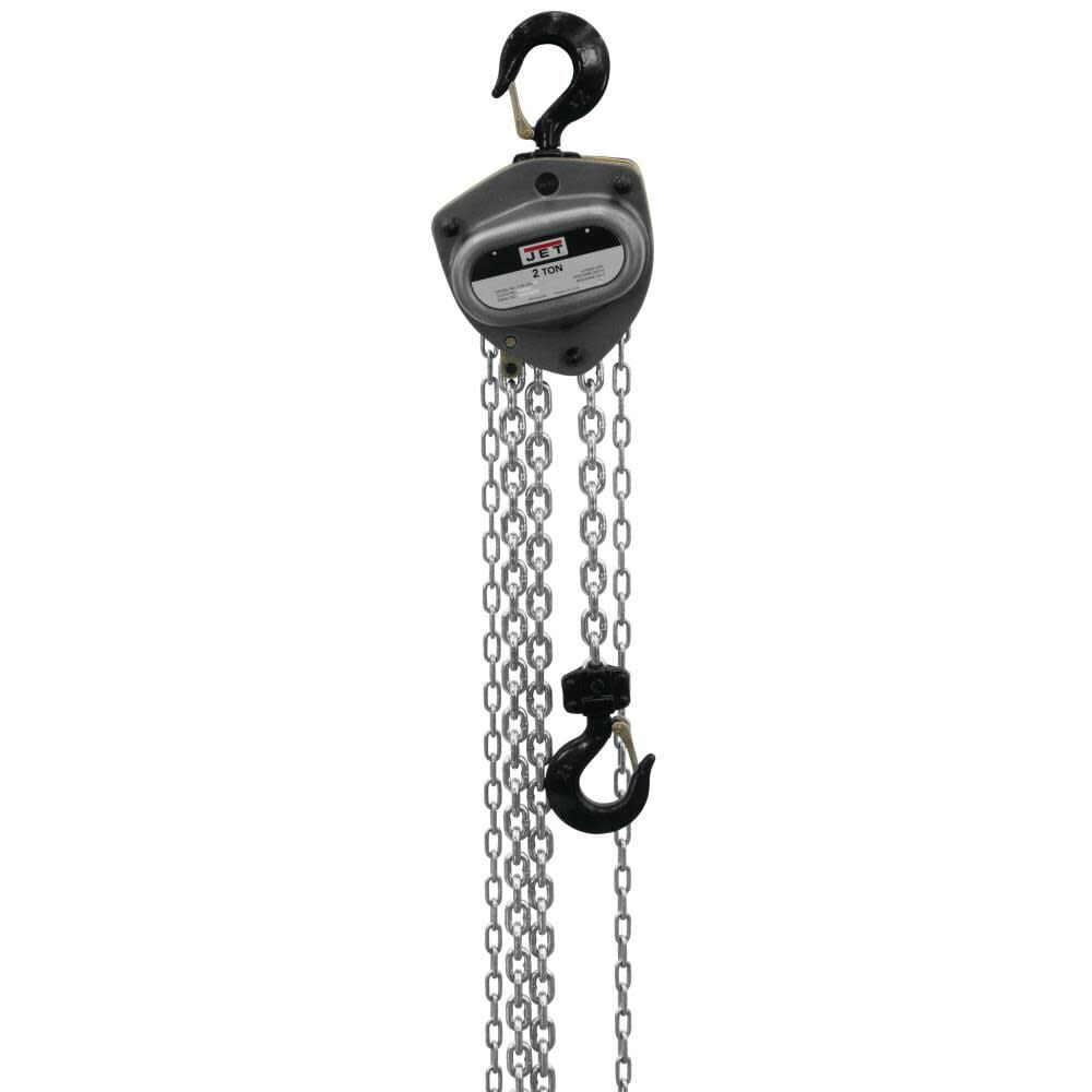 JET L100-200WO-10 Hand Chain Hoist 2 Ton 10 Ft. Lift with Overload Protection - JT9-105100