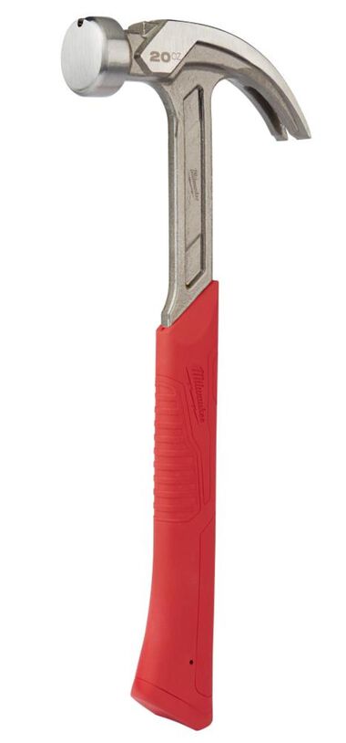 Milwaukee 20 oz Curved Claw Smooth Face Hammer, large image number 10